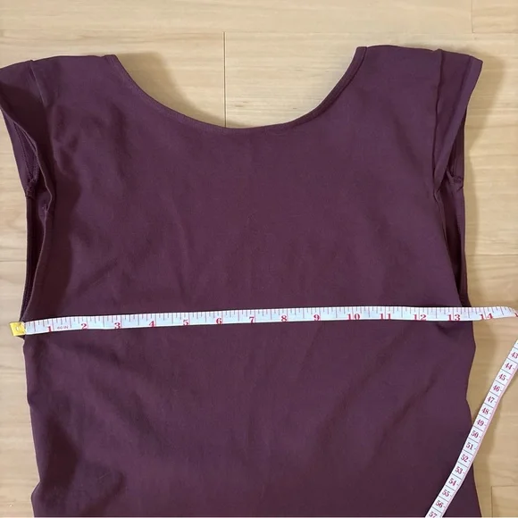 Free People Intimately Sleeveless Seamless Maroon Backless Top M/L Boho Stretch - Picture 8 of 9